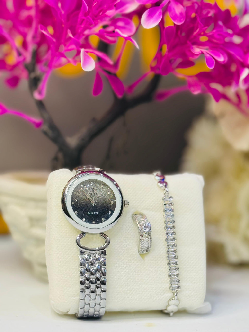 T.M.S Pack of 3 Watch bracelet & Ring