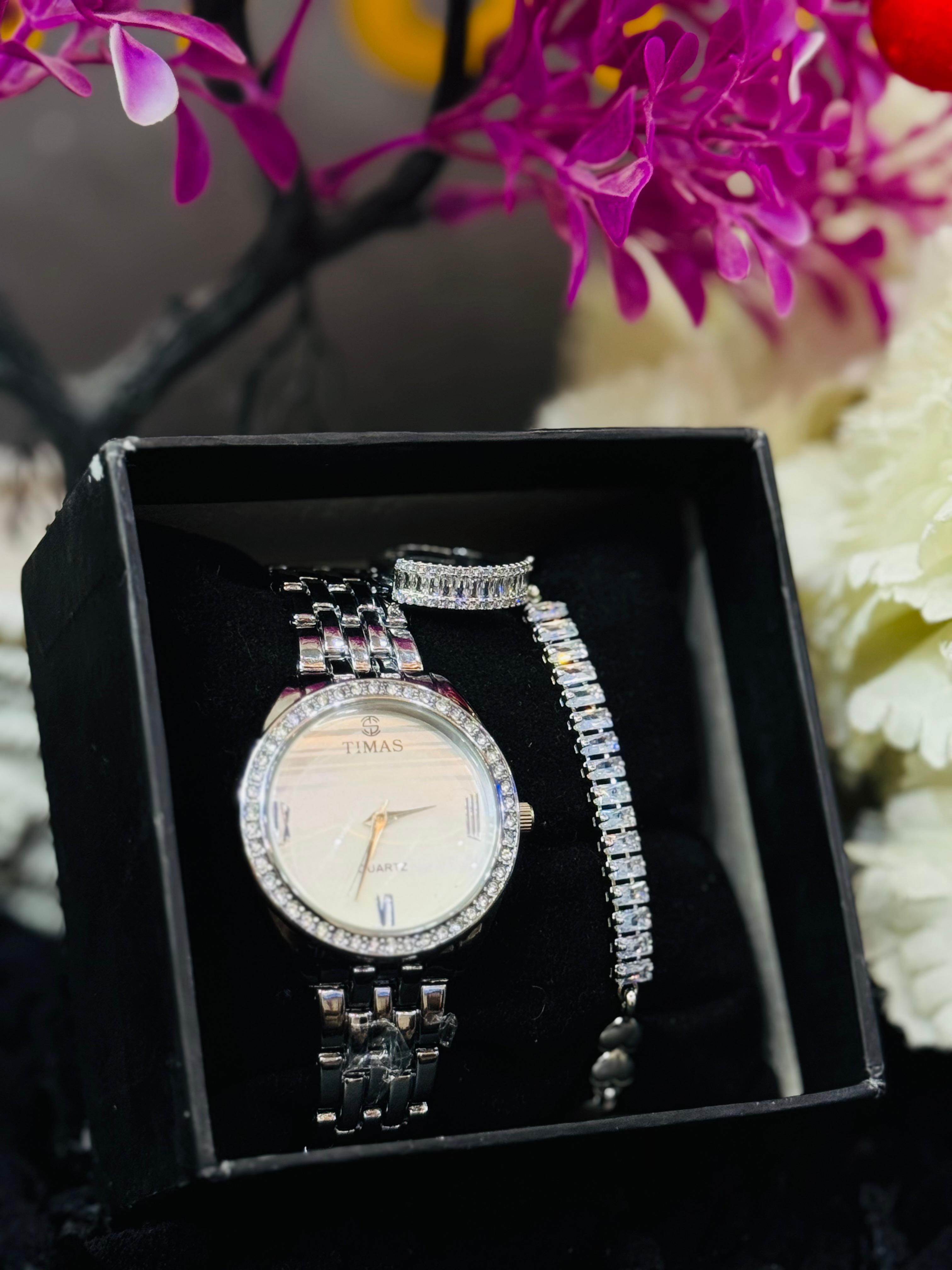 Pack of 3 Watch bracelet & Ring